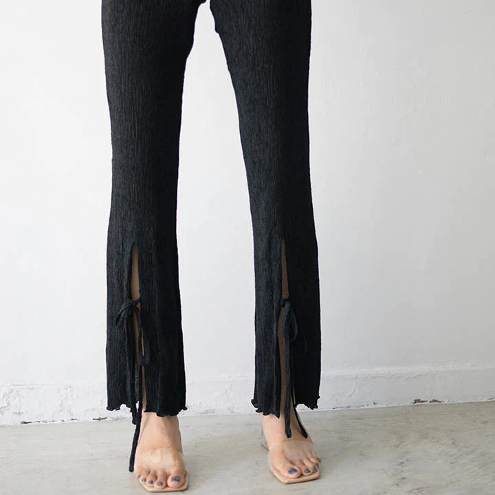 シースルーニットパンツ