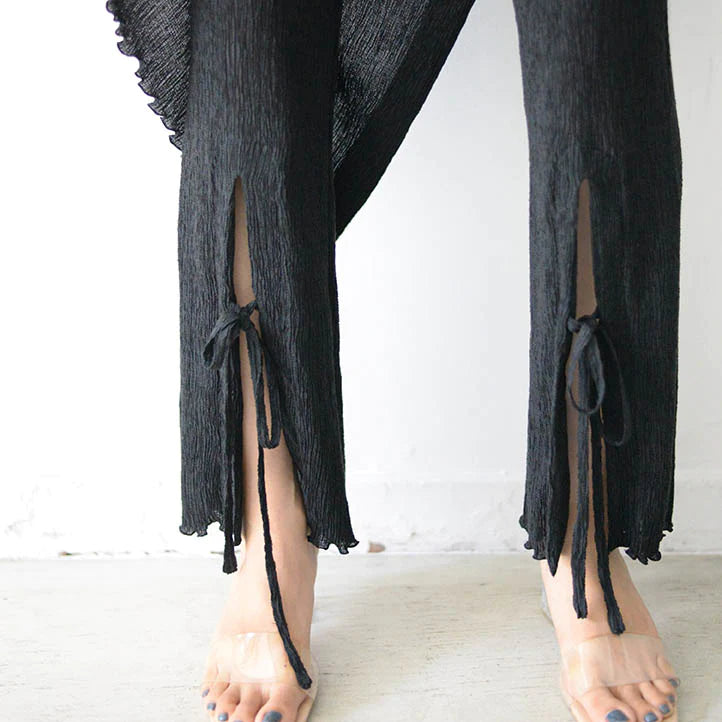 シースルーニットパンツ