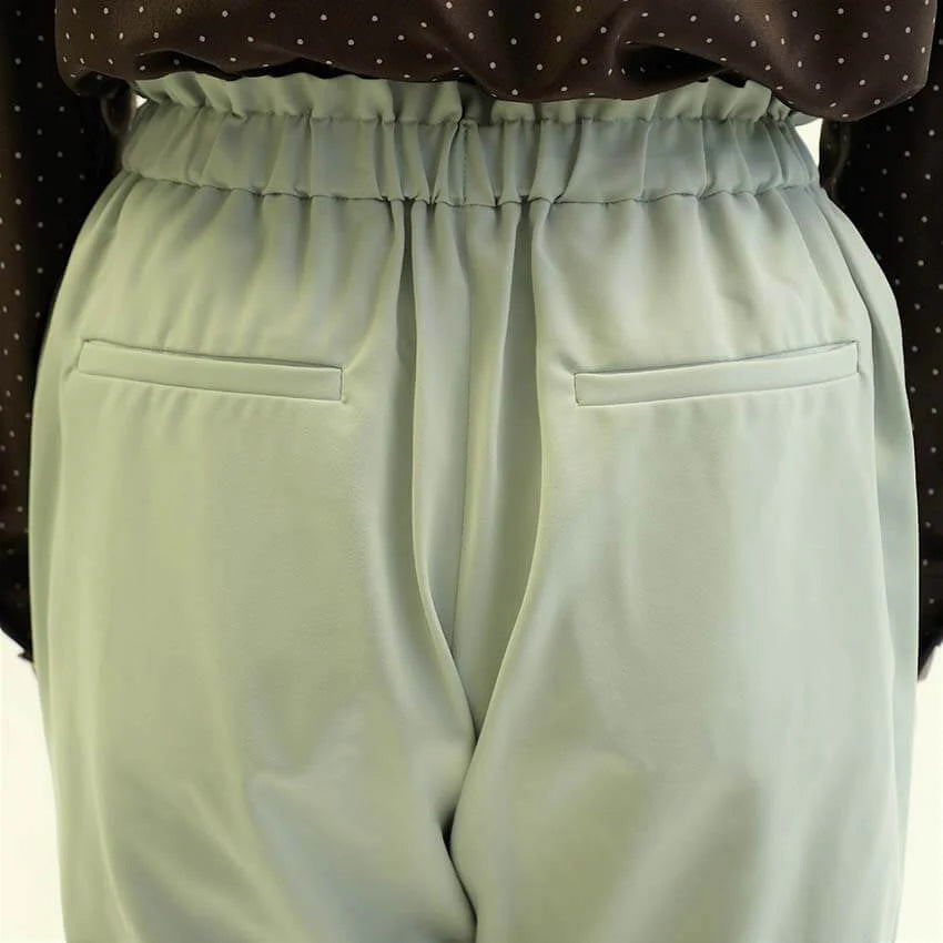 クロップドベーシックテーパードパンツ