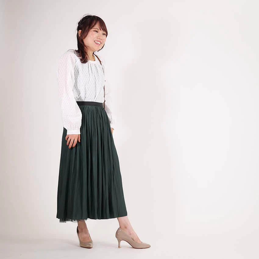 リバーシブルチュールスカート