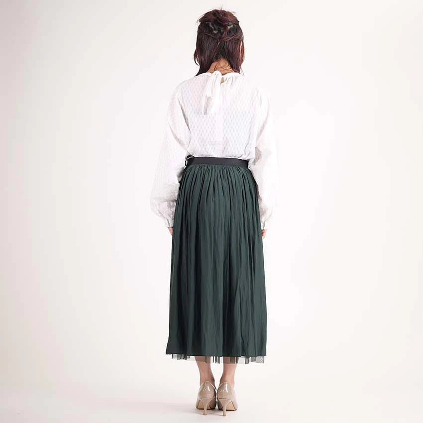 リバーシブルチュールスカート