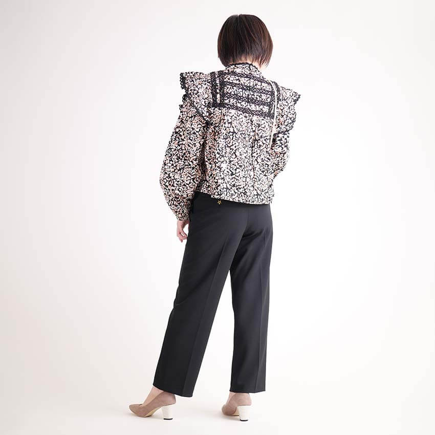 ジョーゼットテーパードパンツ